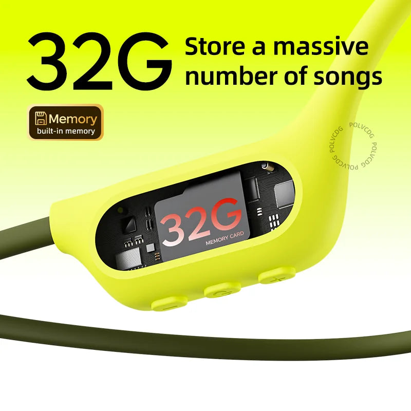 Bone Conduction Earphones X9 – 32G IPX8 Waterproof Swimming Running Cycling