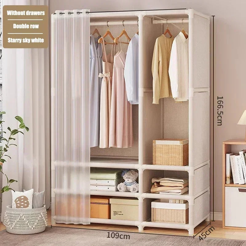 CLOSET FLEX - Fabric Wardrobe with Drawers - Your Bedroom, Finally Organized