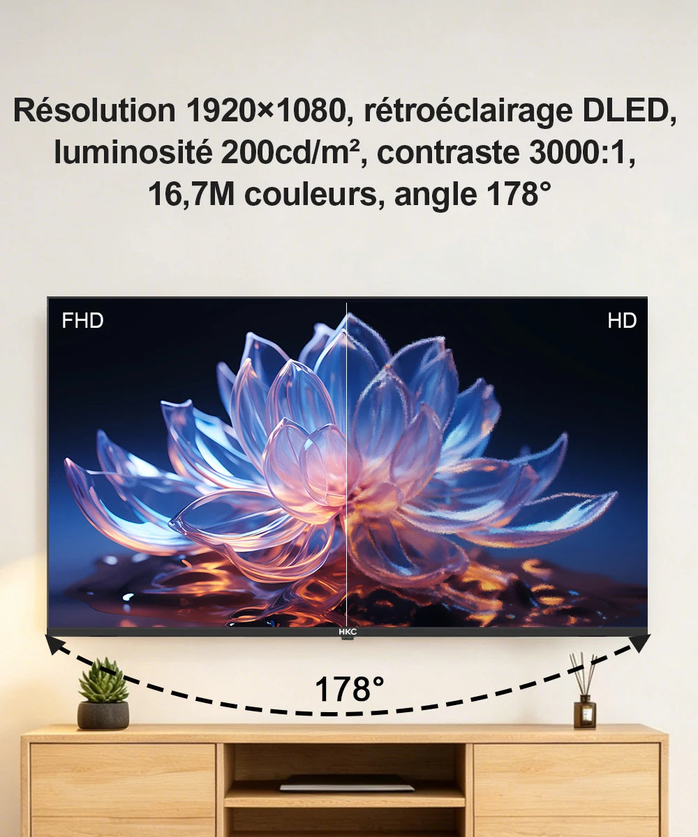 HKC H40Q1F-V 40 Inch FHD Smart TV