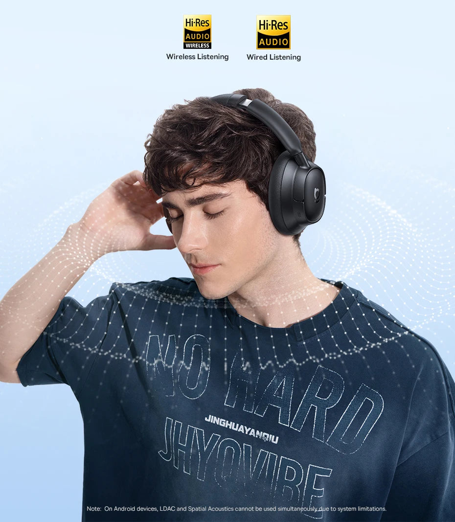 Baseus EH10 ANC Wireless Headphones – 45dB Adaptive Hi-Res LDAC Bluetooth 6.0 80H