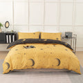 COSMIC DREAMS - Moon & Star Duvet Cover Set - Reversible, Soft & All-Season