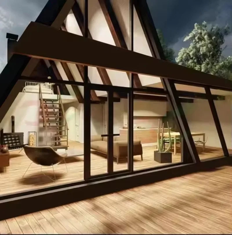 Triangle A Frame Tiny House - Modular Prefab Cabin Luxury Villa