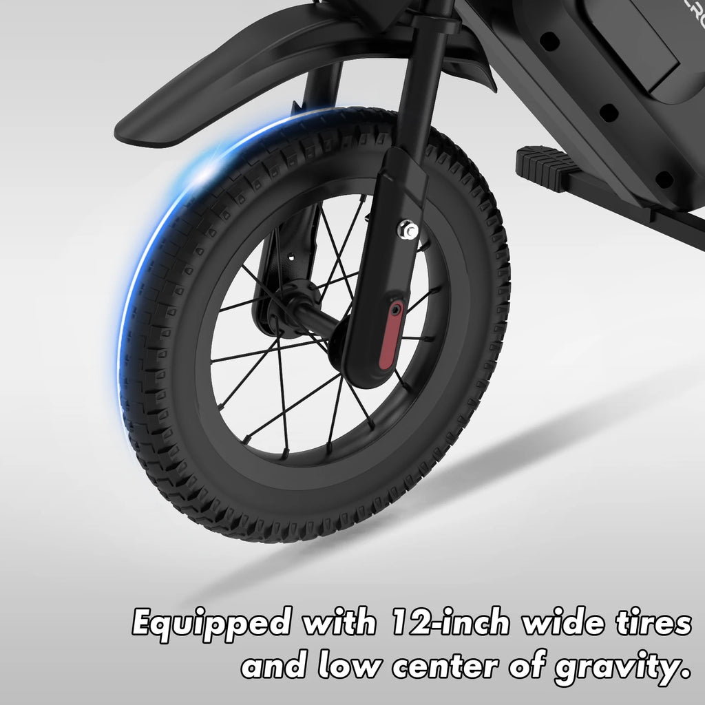 EVERCROSS EV05M KIDS E-MOTORBIKE - 150W, 8/16 km/h - 12 inch Adventure Ride