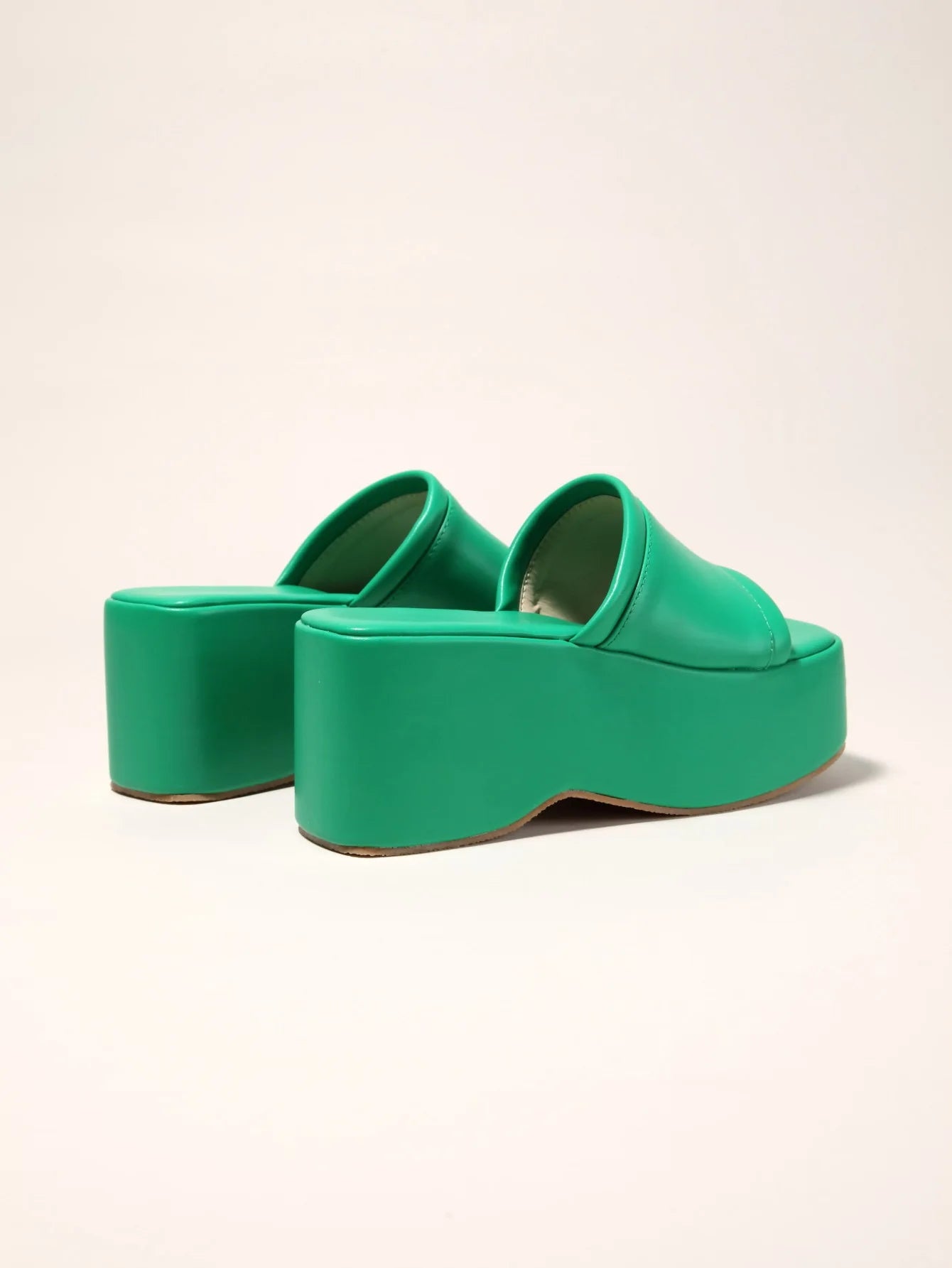 Punk Open Toe Platform High Heels Beach Slippers Female Summer Orange Green Wedges Shoes For Women Sandals Flip Flops
