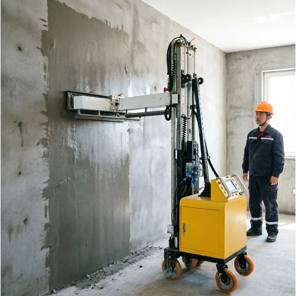Automatic Wall Scraping & Plastering Machine