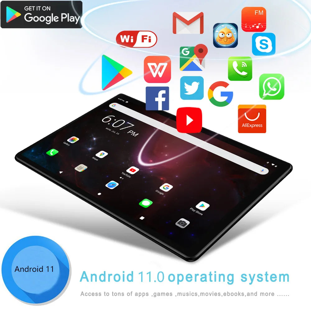 Wave M 10.1" - Android 11 Dual SIM Calling Tablet