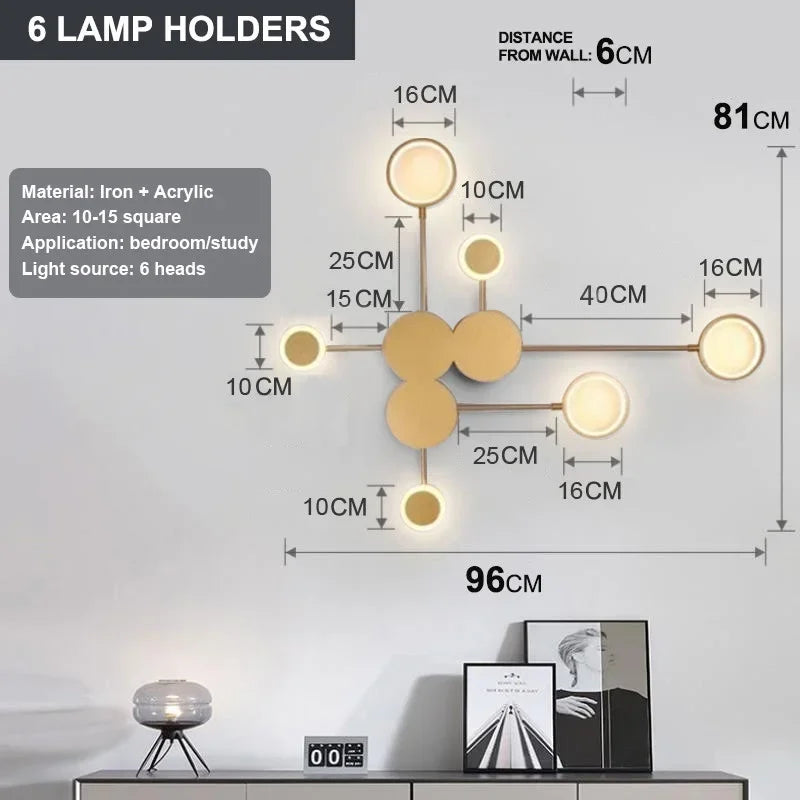Nordic Minimalist Multi-Head Wall Sconce