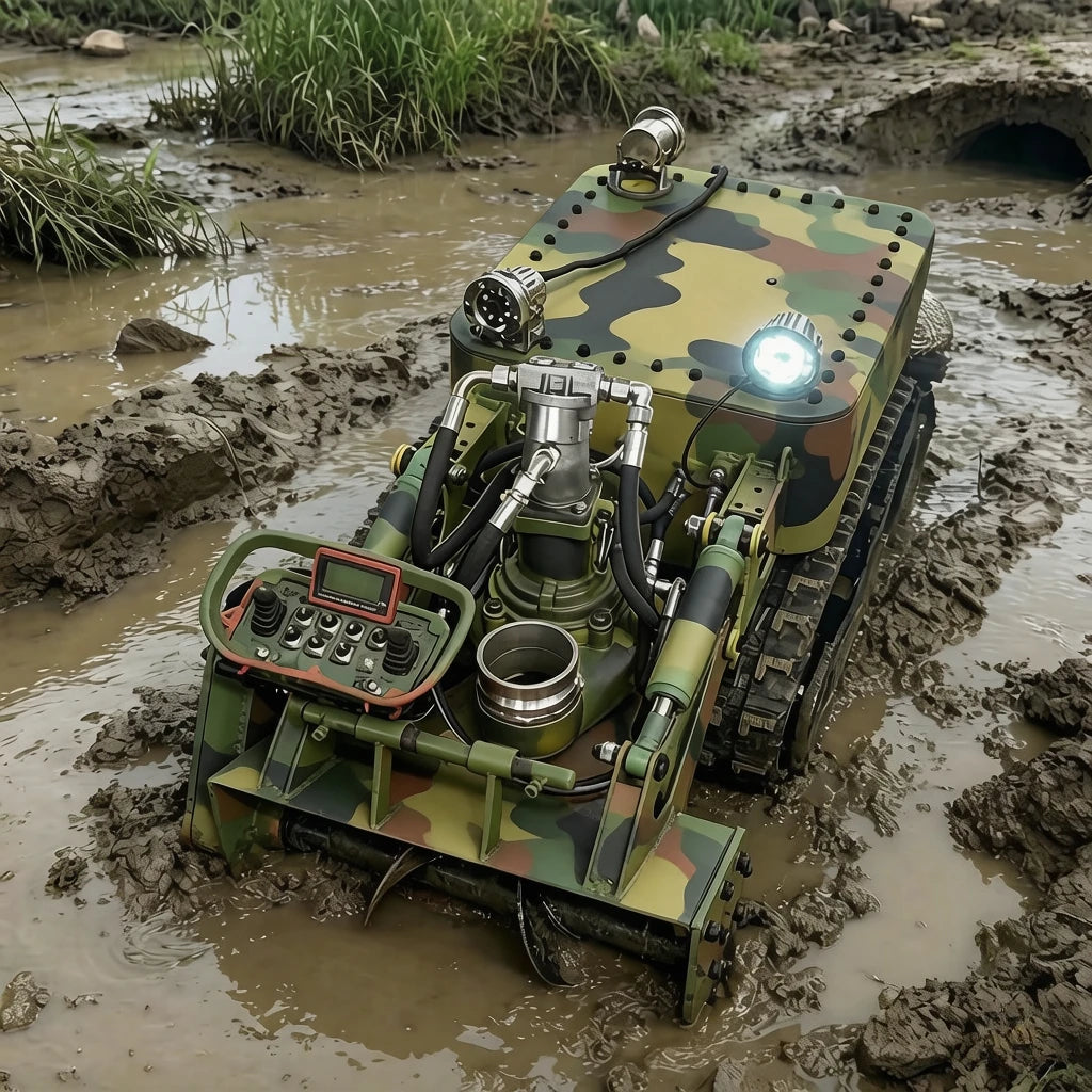 UNDERWATER DREDGING ROBOT - Remote Control, 200 m³/h - Waterway Cleanup