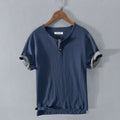 COTTON LINEN TEE TS-832 - Wrinkle Texture, Short Sleeve - Lived-In Look