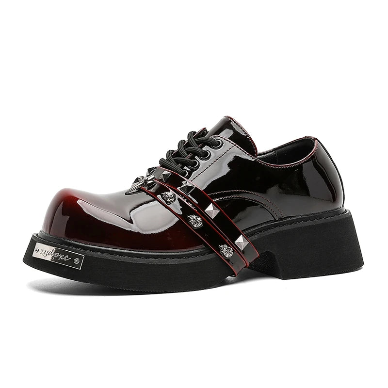 CHUNKY BRIT - Men's British Casual Leather Platform Loafers - Chunky Sole Office Oxford Dress Shoes