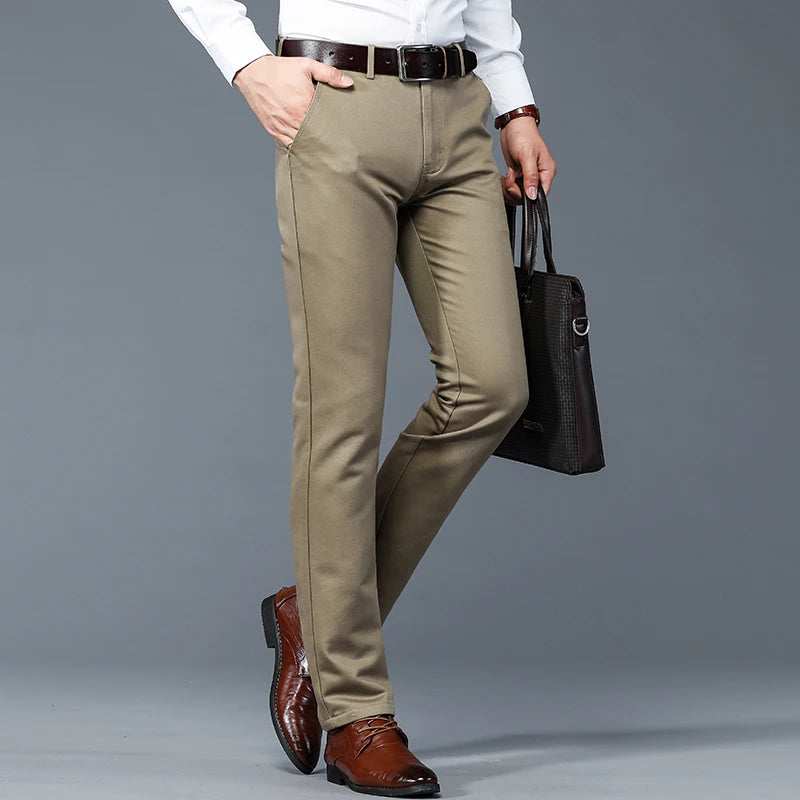 URBAN EASE - Men's Casual Suit Pants - Slim Straight, 6 Colors, Sizes 30-40