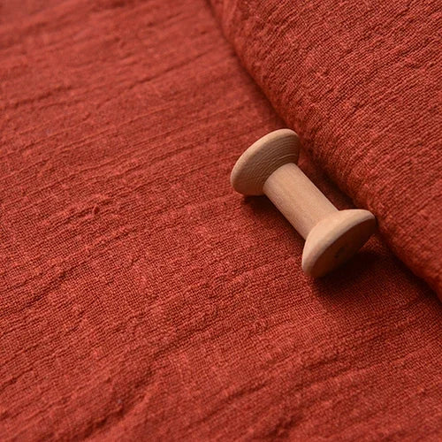 BAMBOO LINEN FABRIC BY THE METER - Sand Washed Cotton Linen Cloth Soft Drape Microtransparent for Dresses & Sewing - 22 Colors
