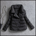 Short Stand Collar Jacket – Slim Thick Winter Coat