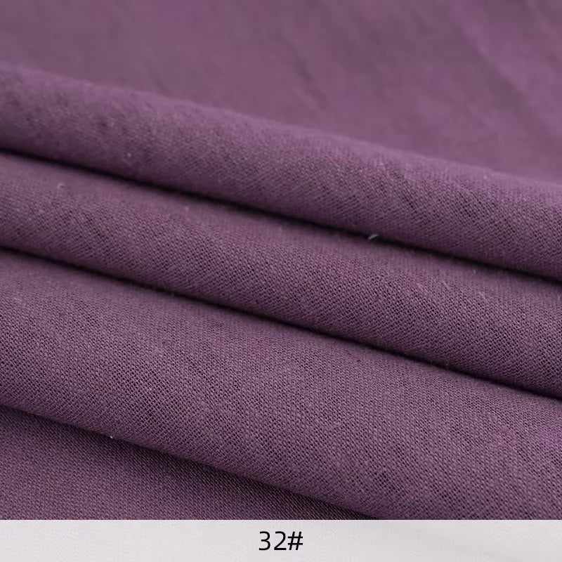 0.5/1/2 Yard Solid Color Cotton Linen Fabric Colorful Patchwork Seam Material DIY Curtain Home Textile Tablecloth Sewing Fabric