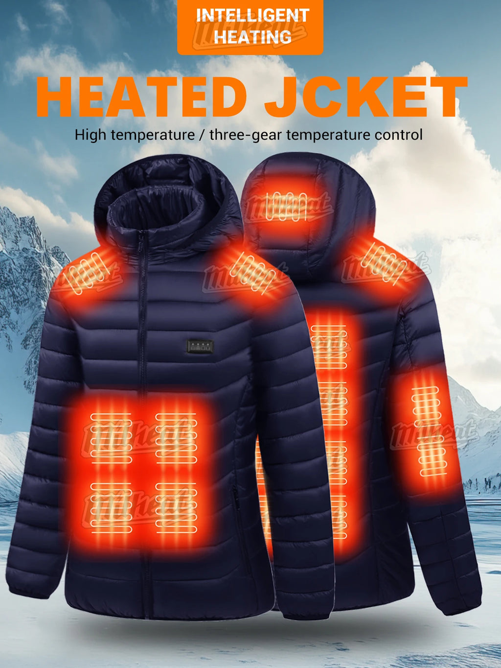 Women Smart Heating Jacket - Up to 21 Zones