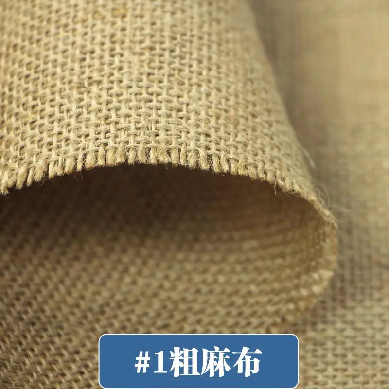 Natural Burlap Jute Fabric – 150x50cm, 7 Colors