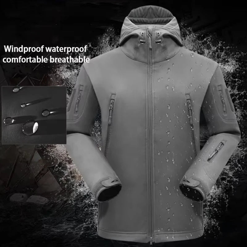 TACTICAL STORM - Waterproof Jacket & Cargo Pants Set - Fleece Lined, Windproof, S–4XL