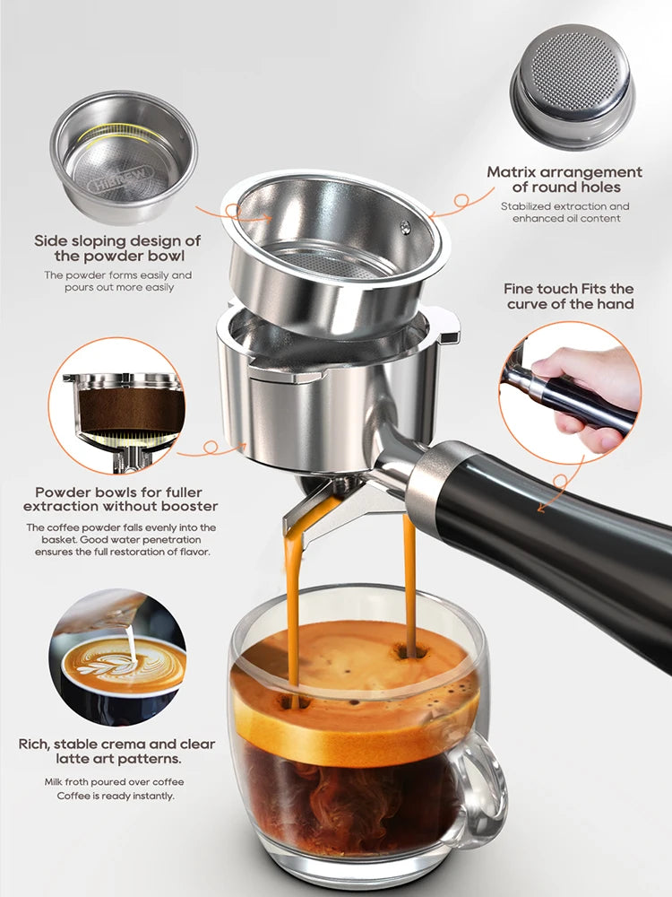 HiBREW H10B Espresso Machine - Adjustable Brewing - Café Mornings