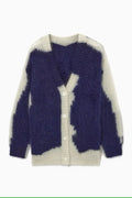 Long Mohair Cardigan – V-Neck