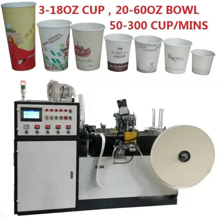 YUGONG TYO-H16 PAPER CUP MACHINE - 75 pcs/min - Heat Seal CE