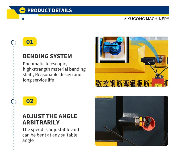 YG CNC Stirrup Bending Machine - 4-12 mm - PD5-12 Series