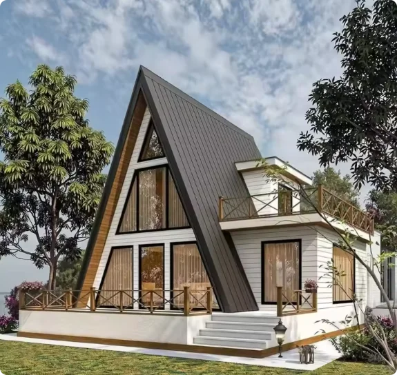 Prefab Triangle House 20ft - A-Frame Container Home