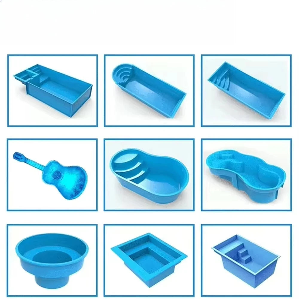 FIBERGLASS CONTAINER POOL - Prefab Outdoor Design - In-Ground or Above-Ground