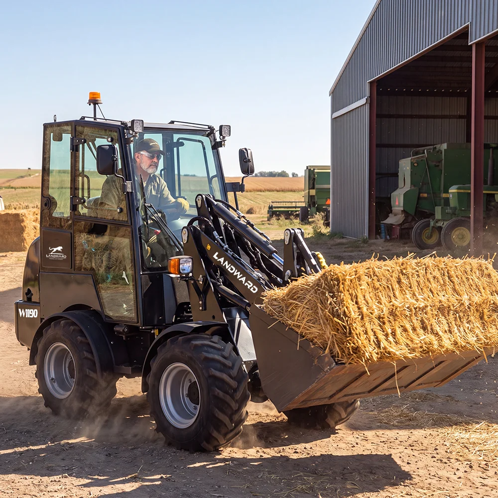 Landward Mini Wheel Loader - 4WD - Kubota Engine