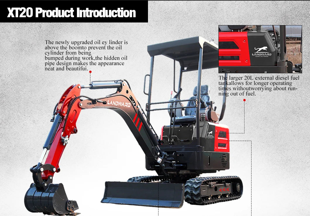 Mini Excavator - 1.2-2 Ton - Kubota Engine