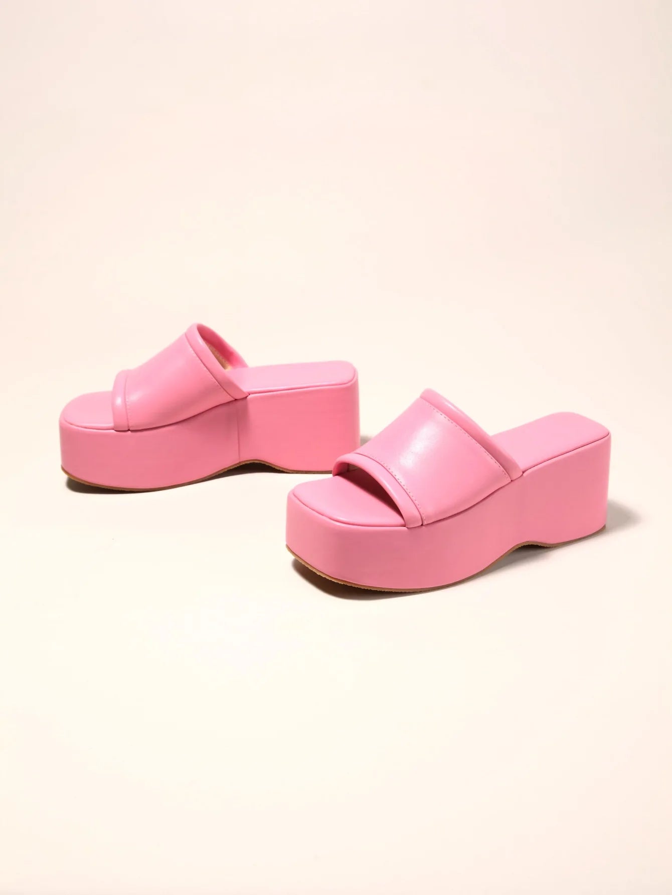 Punk Open Toe Platform High Heels Beach Slippers Female Summer Orange Green Wedges Shoes For Women Sandals Flip Flops