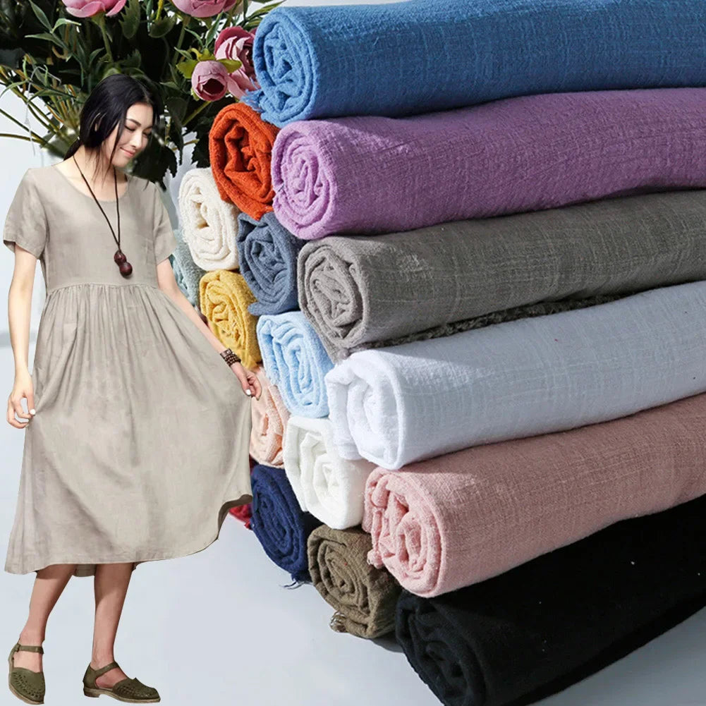 Soft Cotton Cambric Fabric – 130cm Wide, 16 Colors