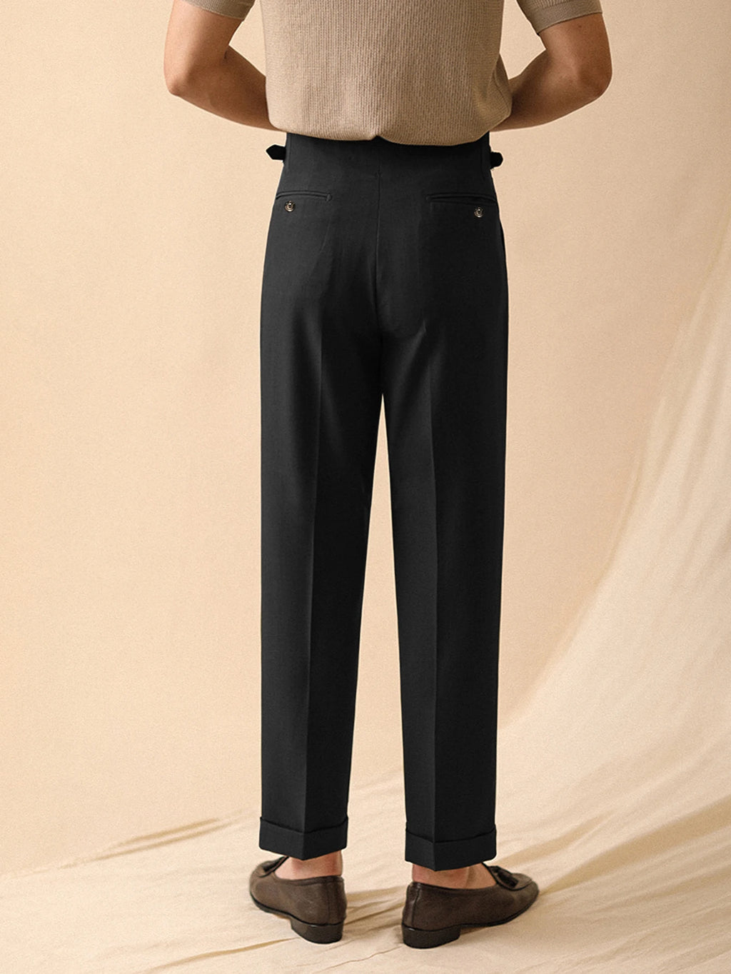 NAPOLI WIDE - Men's Pleated Wide Leg Trousers - Italian Style, 3 Colors, S–XXL