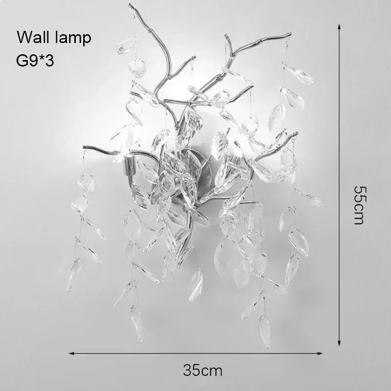 Luxury Crystal LED Chandelier – Round & Linear, Gold/Silver, Multiple Sizes