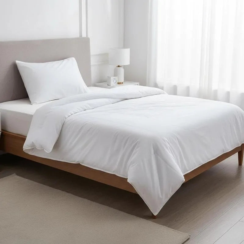 COTTON DUVET COVER SET - 200 × 200 cm - Soft Washable Bedding