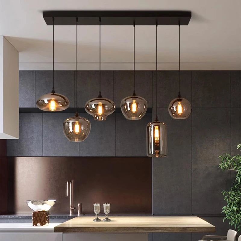 Luxury Crystal Pendant Light – Black/Gold, 1–12 Heads, APP Dimmable