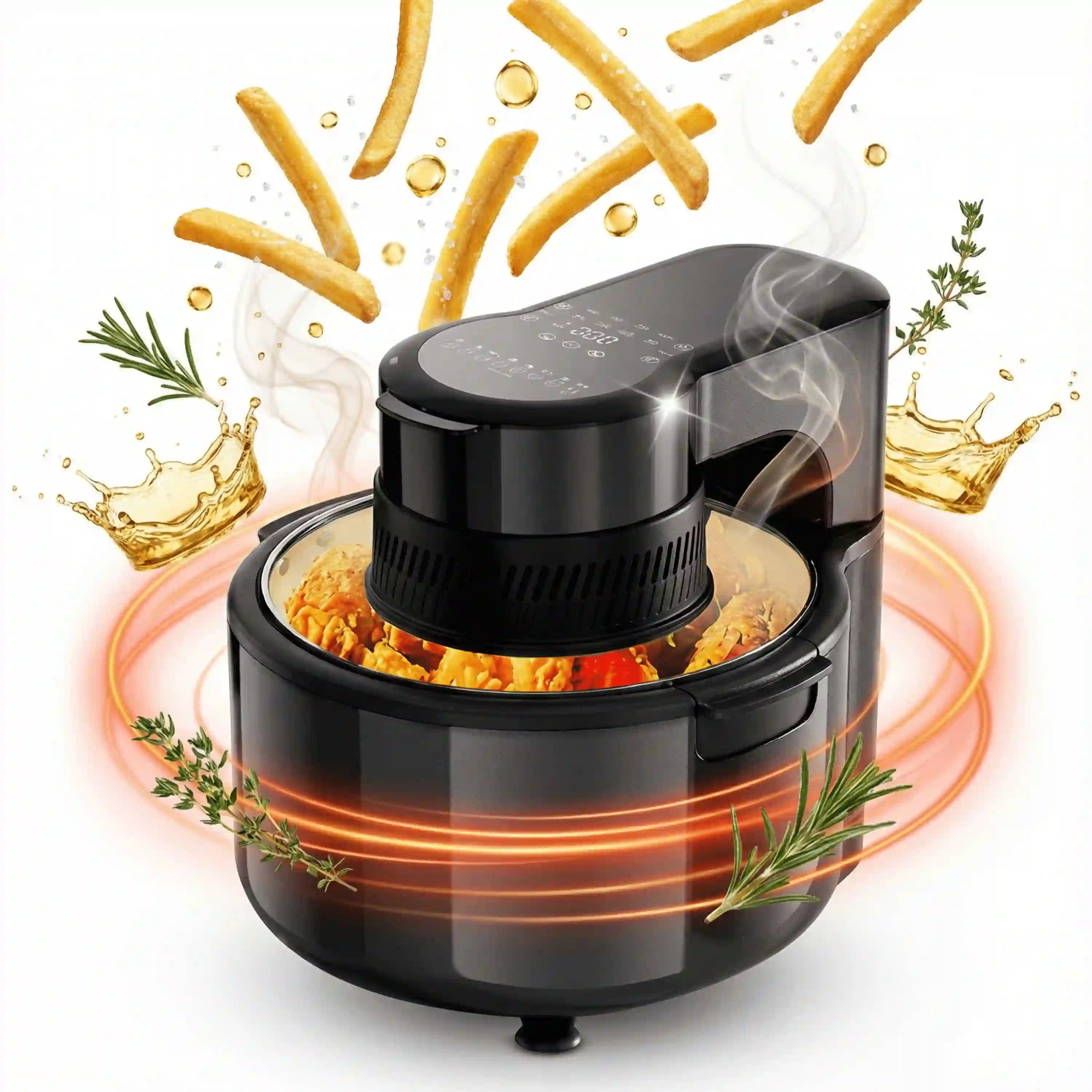 5L Air Fryer – Viewing Window LED Light 1200W Digital 8 Presets