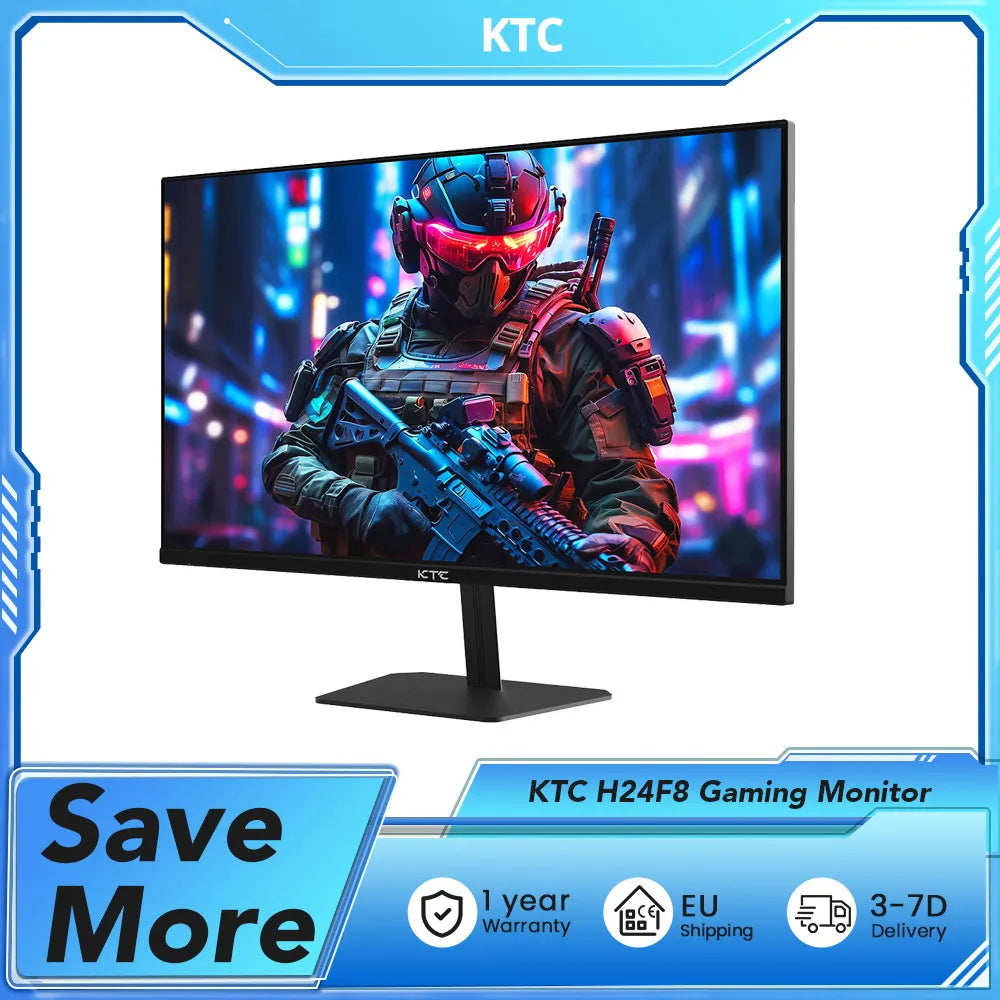KTC H24F8 23.8" Gaming Monitor - 180Hz Fast IPS FHD
