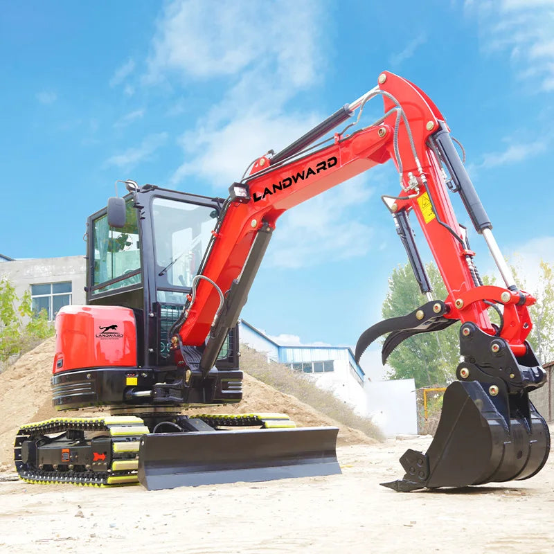 LANDWARD MINI EXCAVATOR - Compact Crawler Models - Engine Options: Kubota