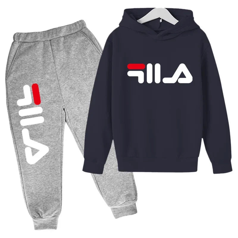 3-13 Years Old 2-piece Girl Sui 2025 Spring and AutumnOutdoor Jogging Suit  Children's Boys and Girls Casual Sports Top + Pants