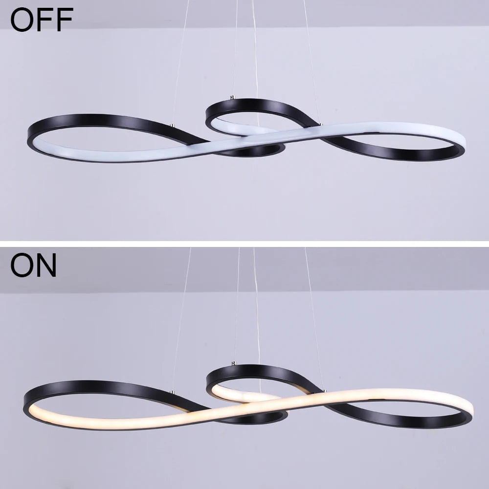 Acrylic Note LED Chandelier – Dimmable