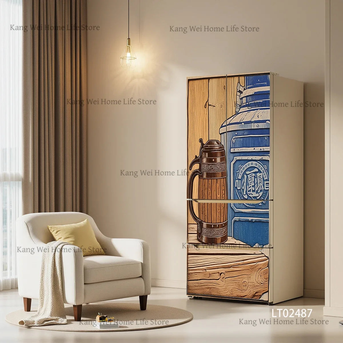 Retro Surface Decal Collection - fridge & door wraps - bold decor