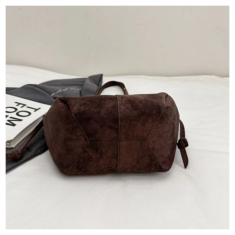 Light Luxury Solid PU Hasp Shoulder Bag for Women Commuting Frosted Leather Handbag 2026 Hot Sale Large Capacity Niche Tote Bags