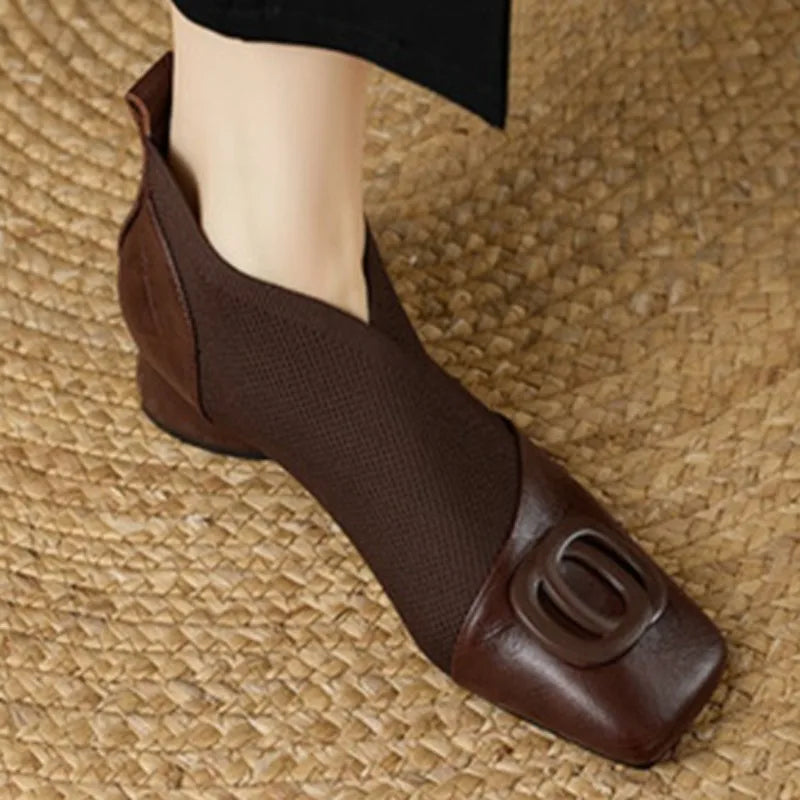 Mesh Chelsea Boots – Square Toe Breathable Slip-On