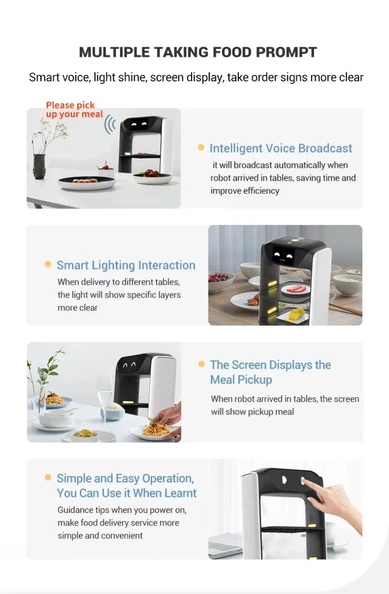 Restaurant Service Robot - Voice Ordering - Smart Delivery