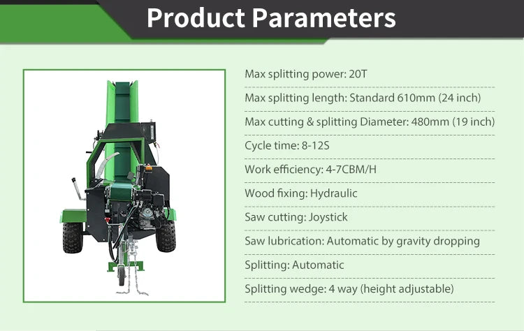 Yugong Firewood Processor - Tractor PTO - Hydraulic