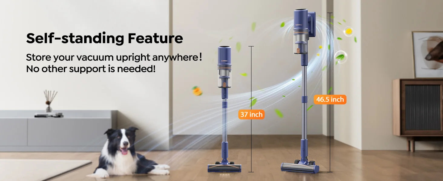 Laresar V11 Cordless Vacuum Cleaner – 650W, 75000PA Ultra-Strong Suction