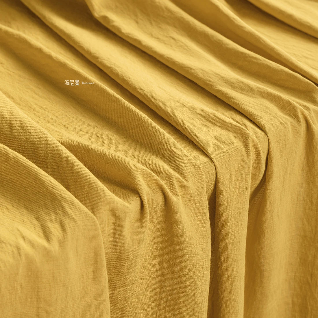 WASHED BAMBOO TEXTURE FABRIC - Soft Rayon Blend, 150cm Wide, 16 Colors - Light Touch