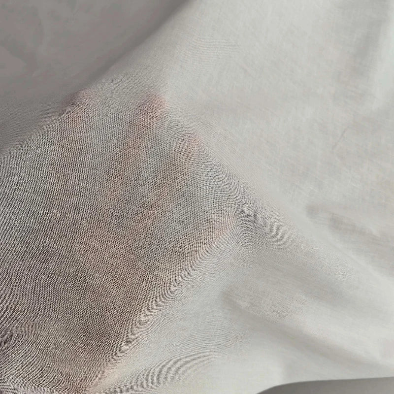 PLAIN WHITE COTTON LINING FABRIC - 100% Cotton, 140cm Wide - Clean Layers