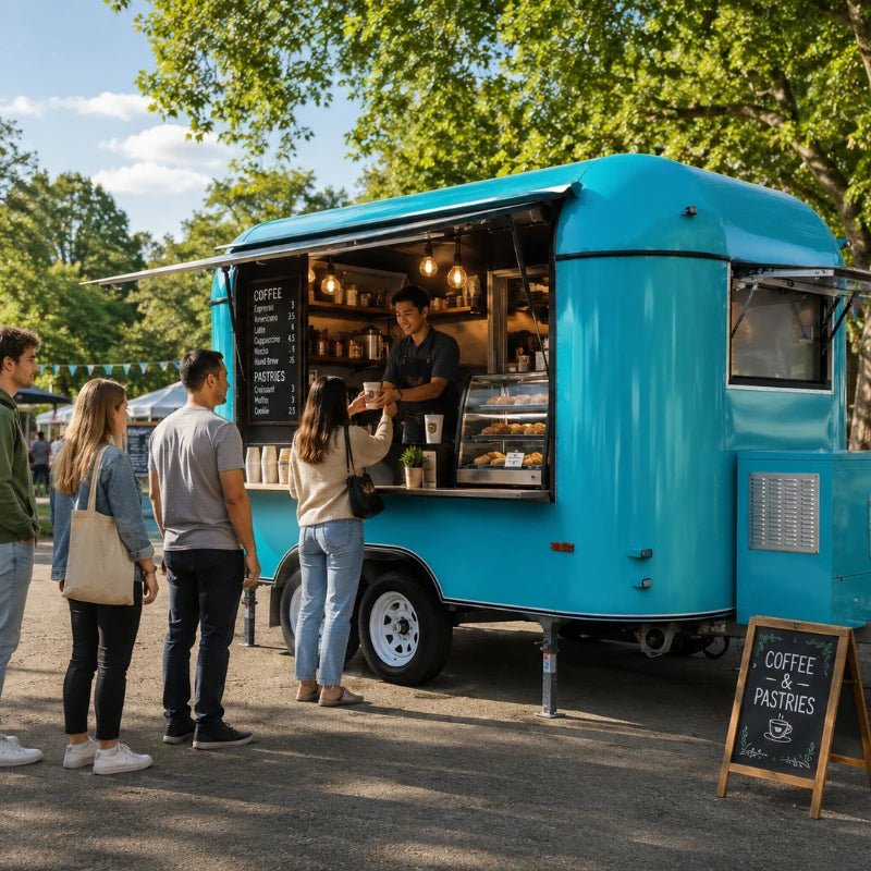 Customized Mobile Food Truck – Full Kitchen Coffee Van Ice Cream Cart