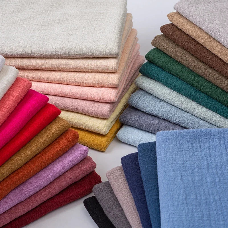 SOFT LINEN COTTON FABRIC - 32 Colors, 50 × 130 cm - Easy Sewing
